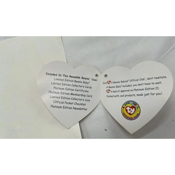 Ty Beanie Babies Silver Official Club Bag carrying Case 9”x 10” zip up lunchbox - Picture 7 of 16